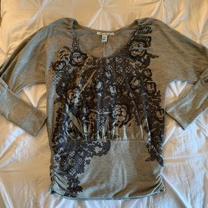 American Rag Lace Print Top
